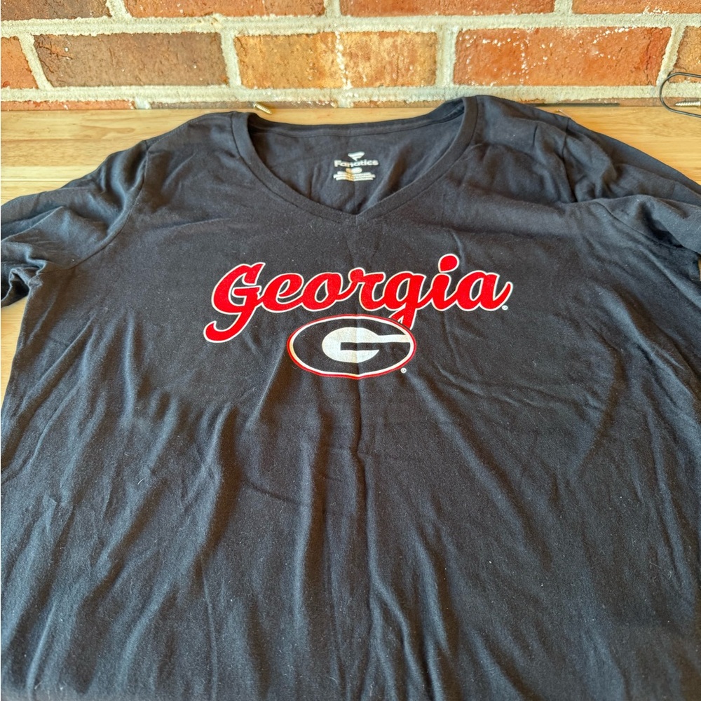 🔴Georgia Black V-neck Woman Large long sleeve
